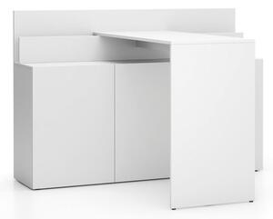 Przestawny pulpit biurkowy do dodatkowej szafki LAYERS, biały