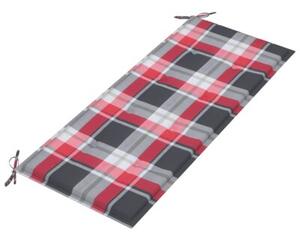Ławka ogrodowa z poduszką, 120 cm, drewno akacjowe