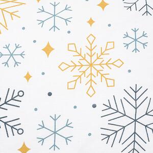 Pościel flanelowa Frosty snowflakes, 140 x 220 cm, 70 x 90 cm