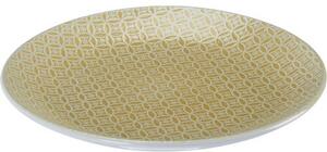 Ceramiczny talerz płytki Sea, 27 cm, żółty