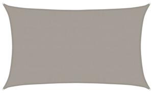 Żagiel przeciwsłoneczny, 160 g/m², jasnoszary, 5x8 m, hdpe