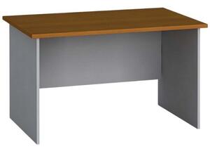Stół biurowy PRIMO FLEXI, prosty 1200 x 800 mm, szary / czereśnia