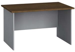 Stół biurowy PRIMO FLEXI, prosty 1200 x 800 mm, szary / orzech