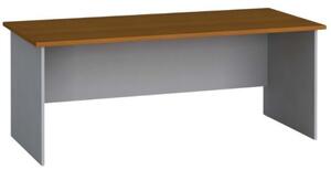 Stół biurowy PRIMO FLEXI, prosty 1800 x 800 mm, szary / czereśnia