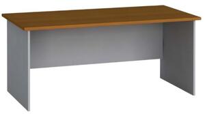 Stół biurowy PRIMO FLEXI, prosty 1600 x 800 mm, szary / czereśnia