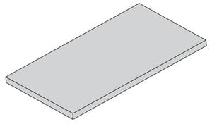 Półka z laminowanej płyty wiórowej do ELEMENT SYSTEM, 1200 x 200 mm, szara