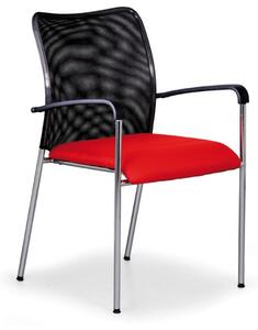 Krzesło konferencyjne JOHN MINELLI, czerwony