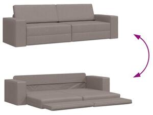 Sofa bed ciemnoszary 245 x 78 x 77 cm tkanina