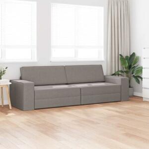 Sofa bed ciemnoszary 245 x 78 x 77 cm tkanina