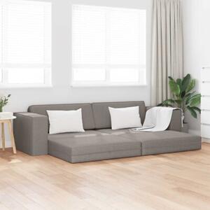 Sofa bed ciemnoszary 245 x 78 x 77 cm tkanina
