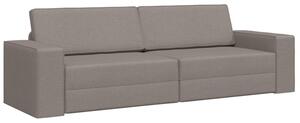 Sofa bed ciemnoszary 245 x 78 x 77 cm tkanina