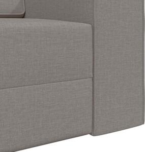 Sofa bed ciemnoszary 245 x 78 x 77 cm tkanina