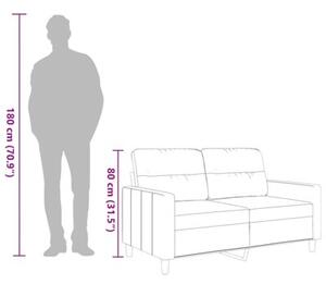 Sofa 2-osobowa, winna czerwieÅ, 120 cm, tapicerowana tkaninÄ
