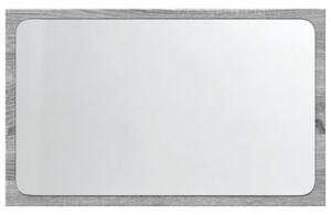 Lustro Åazienkowe z LED, szary dÄ b sonoma, 60x8,5x38 cm