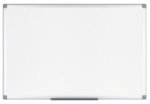 Biała tablica kredowa na ścianę, magnetyczna, 900 x 600 mm