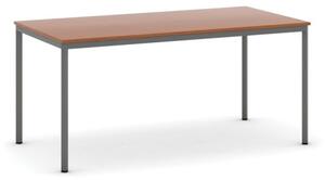 Stół do jadalni i stołówki, 1600 x 800 mm, ciemnoszara konstrukcja, czereśnia