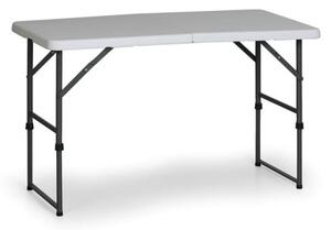 Stół cateringowy 1220 x 610 mm, składany blat stołu