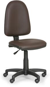 Krzesło robocze TORINO bez podłokietników, brązowy