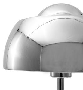 Nowoczesna lampa stołowa biurkowa metalowa srebrna Senette Beliani