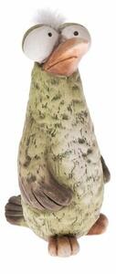 Ogrodowa dekoracja ceramiczna Ptaszek Zigi, 10,5 x 15,5 x 7,5 cm