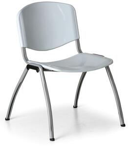 Plastikowe krzesło kuchenne LIVORNO PLASTIC, szare