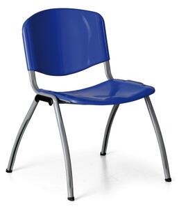 Plastikowe krzesło kuchenne LIVORNO PLASTIC, niebieskie