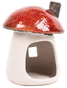 Świecznik na tea light Domek grzybowy, 11 x 13 x 10 cm