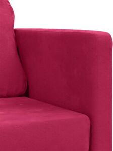 Sofa podÅogowa 2-w-1, winna czerwieÅ, 122x204x55 cm, aksamit