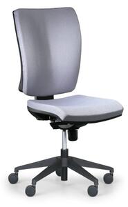 Krzesło biurowe LEON PLUS, szary - bez podłokietników