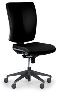 Krzesło biurowe LEON PLUS, czarny - bez podłokietników