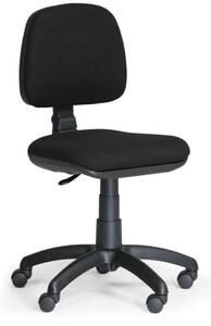 Biurowe krzesło MILANO bez podłokietników - czarne