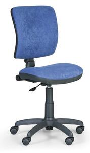 Biurowe krzesło MILANO II bez podłokietników - niebieske
