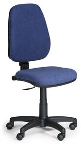 Krzesło biurowe COMFORT PK, bez podłokietników - niebieske