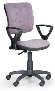 Krzesło biurowe MILANO II z podłokietnikami - szare