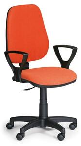Krzesło biurowe COMFORT PK z podłokietnikami - pomaranczowe