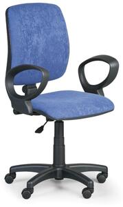 Krzesło biurowe TORINO II z podłokietnikami - niebieske