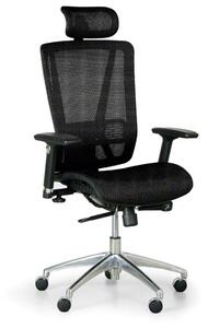 Krzesło biurowe LESTER M, czarny