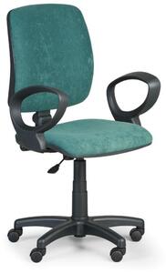 Krzesło biurowe TORINO II z podłokietnikami - zielone