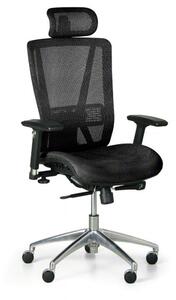 Krzesło biurowe LESTER MF, czarny