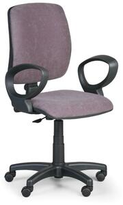 Krzesło biurowe TORINO II z podłokietnikami - szare