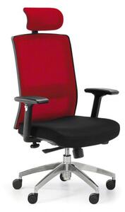 Krzesło biurowe ALTA MF, czerwone