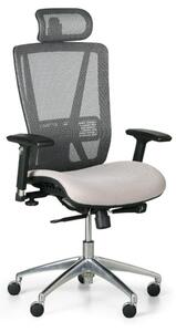 Krzesło biurowe LESTER MF, szary