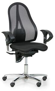 Krzesło biurowe EXETER NET, czarne