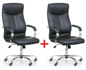 Krzesło biurowe LUGO 1+1 GRATIS, czarny