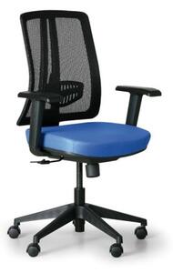 Krzesło biurowe HUMAN, czarny/niebieski
