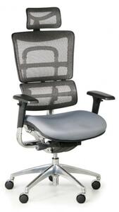 Krzesło biurowe wielofunkcyjne WINSTON SAB, szare