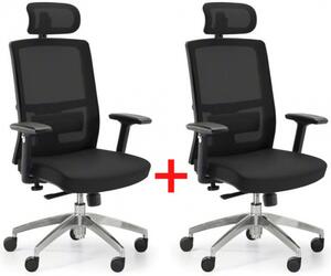 Krzesło biurowe NED MF 1+1 GRATIS, czarny