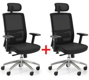 Krzesło biurowe NED MF 1+1 GRATIS, czarne