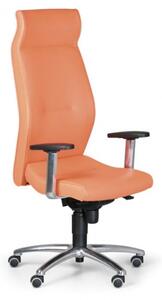 Fotel biurowy MEGA, pomarańczowy