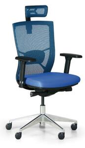 Krzesło biurowe DESIGNO, niebieski